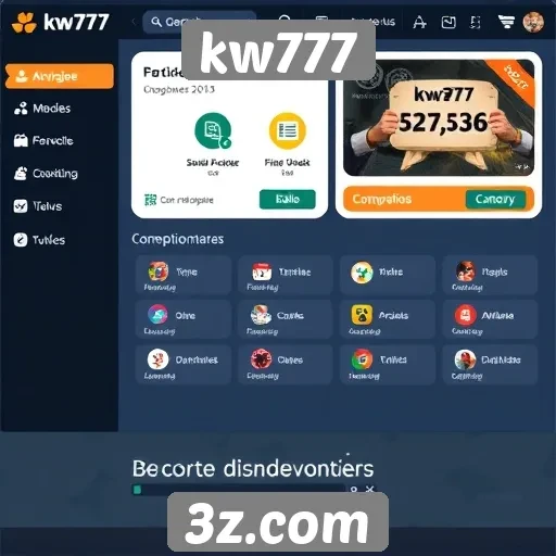 Experimentando a interface do usuário do kw777